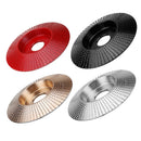 Drillpro 110mm Tungsten Carbide Bevel Wood Shaping Disc Carving Disc 22mm Bore Sanding Grinder Wheel for 115 125 Angle Grinder
