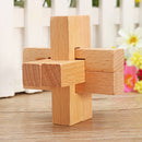 Kong Ming Lock Toys Children Kids Assembling 3D Puzzle Puzzle Cube Challenge IQ Brain Wood Toy