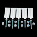 5Pcs/set 50ml 1:1 AB Glue Tube Dual Glue Cartridge Two Component Dispenser Tube with Mixing Tube Mixing Syringe for Industrial Glue Applicator