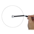 Magcon Tool Design Drawing Curved Metallic Ruler Mini Compass Protractor Combo-Circles Drawing Patterns