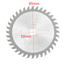 Drillpro 5pcs 85mm Dia. 10mm Bore Saw Blade 36 Teeth Circular Cutting Disc Woodworking