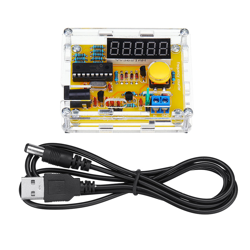 Geekcreit 1Hz-50MHz Crystal Oscillator Frequency Tester Counter Meter With Case