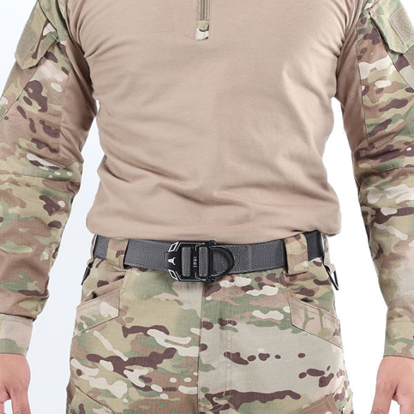 125cm Tactical Belt Nylon Adjustable Belts Outdoor Hunting Camping Zinc Alloy Buckle Belt Waistband