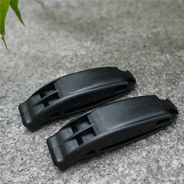 2Pcs Dual-band Survival Whistle Lifesaving Emergency Whistle Treble-frequency Earthquake Relief