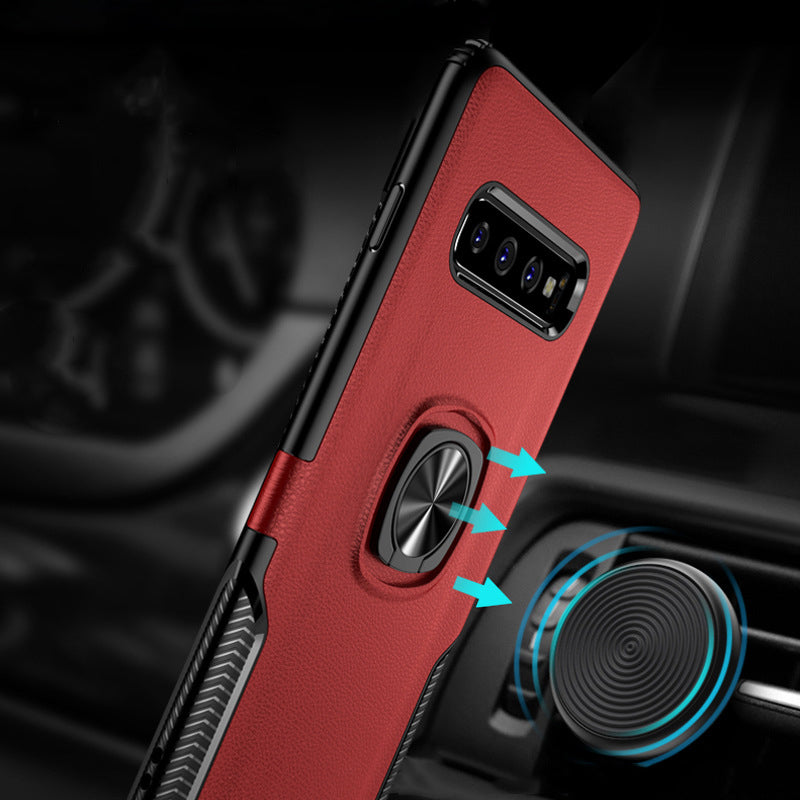 Bakeey Protective Case For Samsung Galaxy S10e 5.8 Inch Ring Grip Bracket Magnetic Adsorption Back Cover