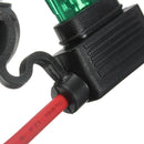 Waterproof Fuse Holder Socket Blade Type In Line 6-32V with 10/15/20/30A Replacement Fuses