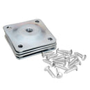 4Pcs Level Leg Mounting Plates Square Furniture Attachment Fixing Plates Brackets