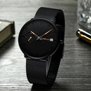 CRRJU 2258 Simple Dial Color Bright Needle Day Display Fashion Men Quartz Watch