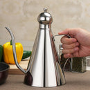 Olive Oil Vinegar Dispenser Jar 0.5L Stainless Steel Seasoning Condiment Po