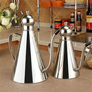 Olive Oil Vinegar Dispenser Jar 0.5L Stainless Steel Seasoning Condiment Po