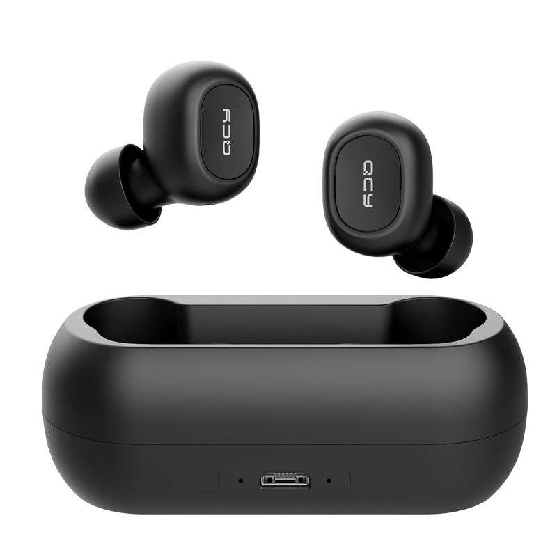 [bluetooth 5.0] QCY T1C TWS True Wireless Earphone HiFi Stereo Dual Mic Headphone with Charging Box from xiaomi Eco-System