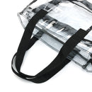 KCASA KC-0628 Clear PVC Travel Storage Bag Waterproof Zipper Adjustable Gym Shoulder Bag