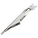 Tie Fast Knot Tying Tool Fly Fish Fishing Line Tyer With Hook Eye Cleaner Silver