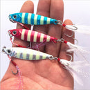 Zanlure 1pc Metal Lead Fish Jig Fishing Lures Spoon 20G/5.8CM Lure Luminous Bait Jigging