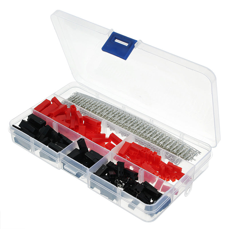 Excellway TC10 300Pcs 2.54mm Dupont Connector Housing Male/Female Pin Connector