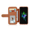Magnetic Detachable Wallet Pocket Card Slots Bracket Case For iPhone X