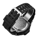 SYNOKE 67606 5ATM Waterproof Men Fashion Luminous Display Stopwatch Watch Dual Display Digital Watch