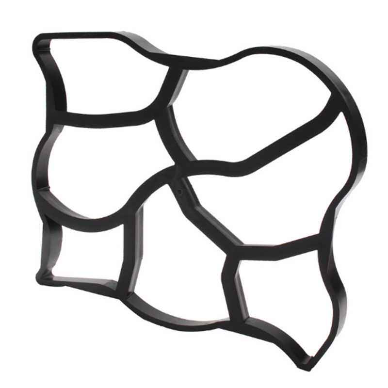 Cement Brick Mold Walk Maker 50 x 60 Irregular DIY Concrete Molds Reusable Plastic P ath Maker Steeping Stone Paver