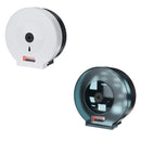 Black/White WALL MOUNTED Plastic Toilet Paper Shelf Holder Large Roll Lockable