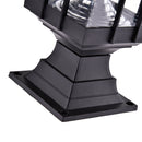 2pcs 5W Waterproof LED Solar Power Pillar Wall Lamps Outdoor Garden Lawn Landscape Lights