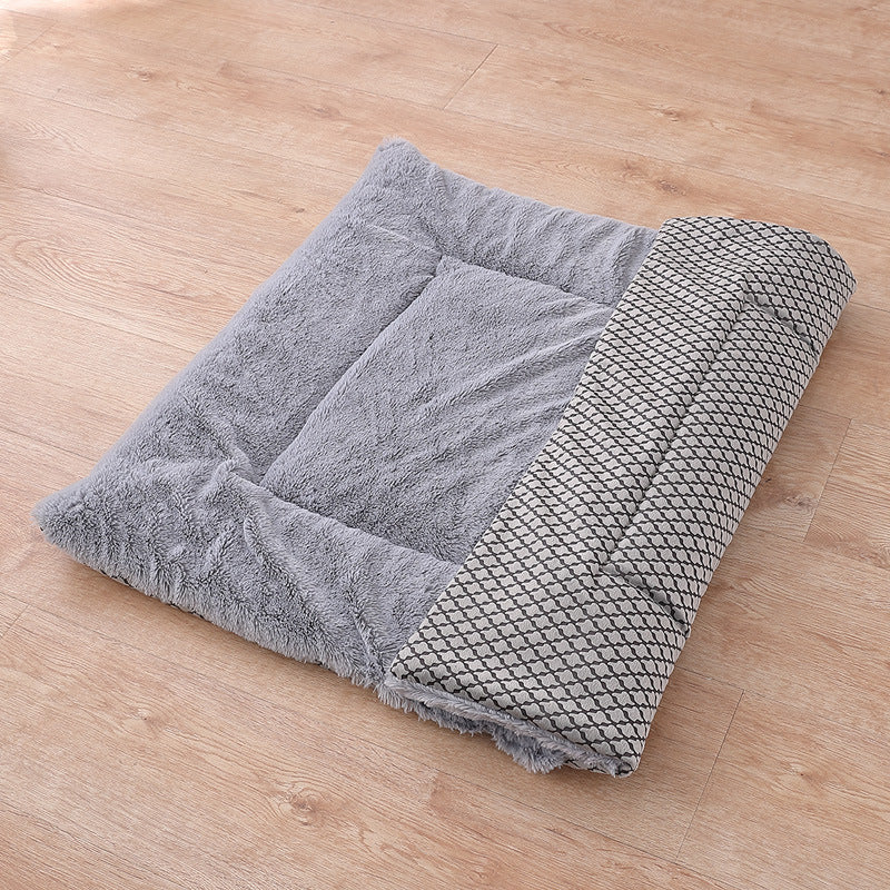 Double Sides Corduroy Short Plush Pet Mat Dog Cat Sleeping Pad Mat Pet Bed