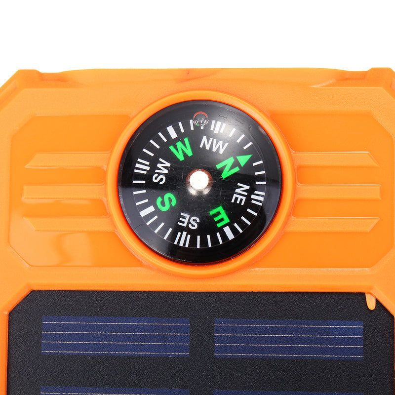 Solar Chargers 8000mAh USB Solar Battery Charger Phone Charger Power Bank with Flashlight