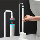 Magnetically Absorbed Toilet Brush TPR Toilet Brushes and Holder Cleaner Set Wall Hanging Drainage Bathroom Cleaning Brush