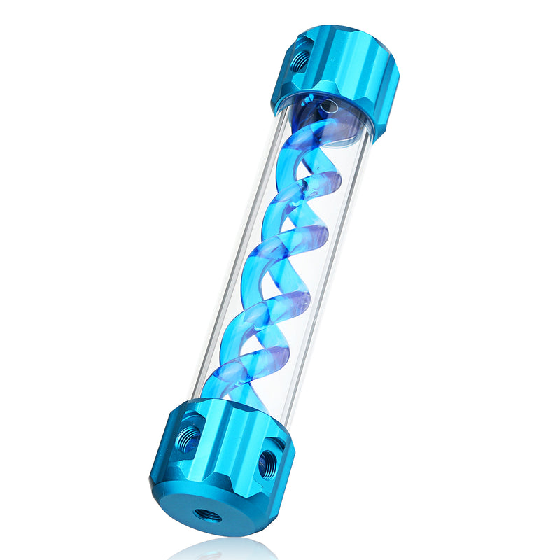 G1/4 50*260mm Aluminum Alloy Cover T-Virus Water Cooling Reservoir Cylindrical Tank