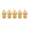 5PCS 1.75mm/0.1mm Copper Thread Extruder Nozzle For 3D Printer