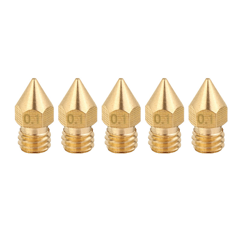 5PCS 1.75mm/0.1mm Copper Thread Extruder Nozzle For 3D Printer