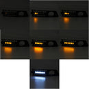 Car Fog Lights Cover Black Mesh Grille with Flowing LED Turn Signal Lamp White DRL for Audi A4 B6 2001-2005