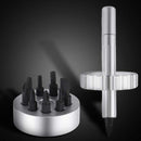 Precision Screwdriver Kit Multitool 10 in 1 Screwdriver Set with 10Pcs Screw Bits Spinner Drive Repair Tool for Watch Eyeglasses Electronic