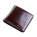 CarrKen Men's Vintage Two Fold Wallet PU Leather Credit ID Cards Holder Coin Purse