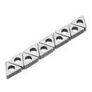 Drillpro 10pcs Carbide Shim Accessories Cutter Pad MT1603/MT1604/MT2204 for CNC Lathe Turning Tool TNMG16 TNMG22 Inserts