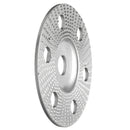 Drillpro 100mm Tungsten Carbide See Through Wood Shaping Disc Flat Carving Disc with Hole 16mm Bore Sanding Grinder Wheel for 100 115 Angle Grinder