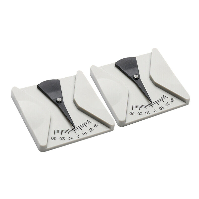 2pcs Eyeglasses Angle Ruler Measuring Tool Protractor Pantoscopic Angle Meter