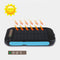 BAKEEY LED Dual USB Ports Solar Panel Power Bank Case 10000mah Waterproof Battery Charger DIY Kits Box Shell For Mobile Phones