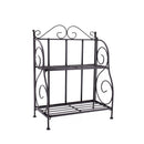 Iron Art Foldable Plant Stand Cosmetic Bathroom Kitchen Shelf Storage Rack