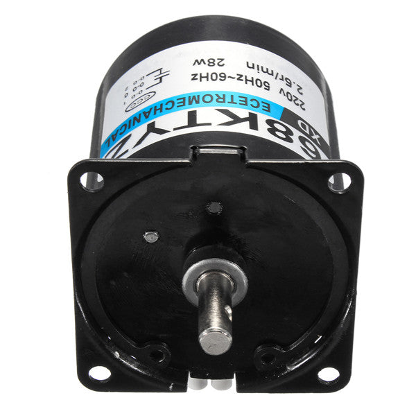 68KTYZ AC220V 28W Permanent Magnet Synchronous Gear Motor 2.5r/min