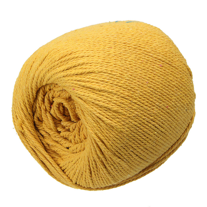 3mmX260m Macrame Rope Cotton String DIY Braided Wire Tools Black/Lake Blue/Orange/Rose Red/Yellow