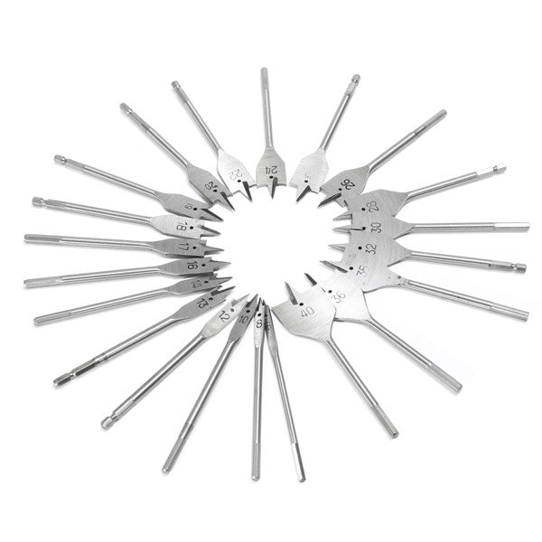 6-40mm Flat Spade Wood Drill Bit Hex Shank Woodworking Spade Drill Bit Hole Cutter