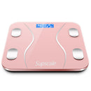 Mrosaa bluetooth-Scales Floor Body Fat Scale LCD Display Electronic Scales Body Weight Body Fat Water Muscle Mass BMI Battery Powered