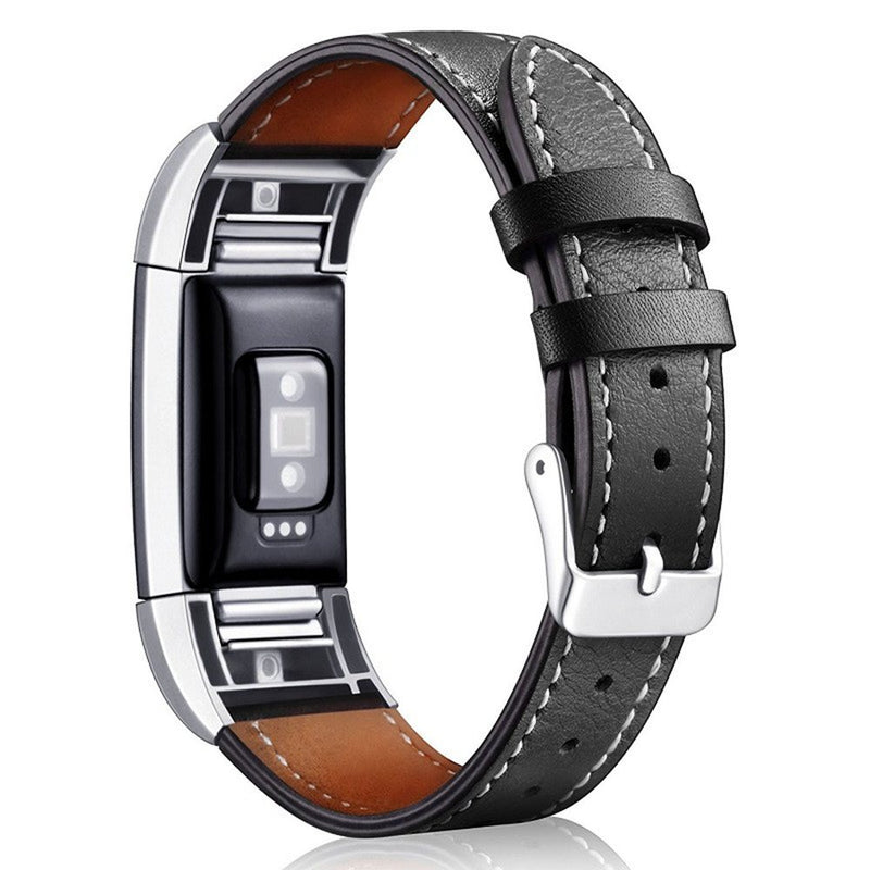 Bakeey Replacement Leather Strap Watch Band for Smart Watch Fitbit Charge 2