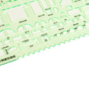 6Pcs/Set Circles Squares Geometric Formwork Drawing Templates Angle Ruler Stencil Measuring