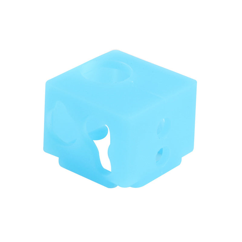 XCR-NV6 Aluminum Heating Block Silicone Sock Protective Case for 3D Printer Hotend Nozzle