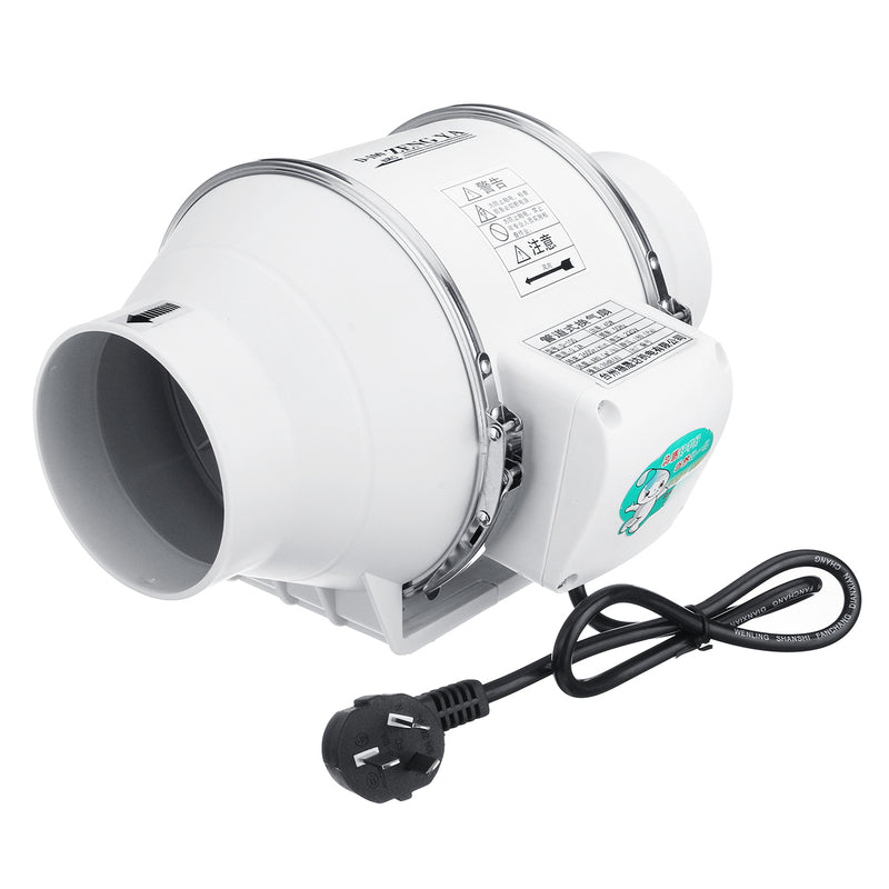 3/4inch Inline Duct Hydroponic Air Blower Fan Booster Ventilation System Low Noise Fan