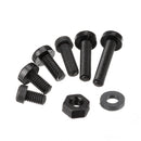 Suleve M2.5NP1 500Pcs M2.5 Nylon Screw Bolt Black Round Cross Screw Hex Nut Spacer Nylon PCB Assortment