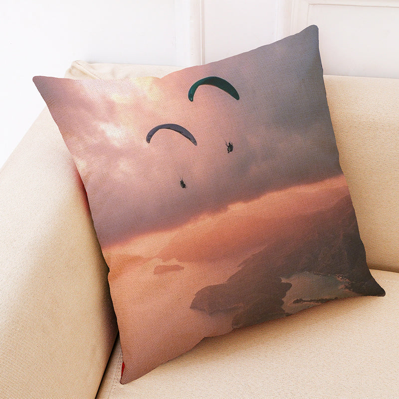 Honana BX 45x45cm Skydiving Pattern Luxury Cushion Cover Graffi Style Throw Pillow Case Pillow Cover