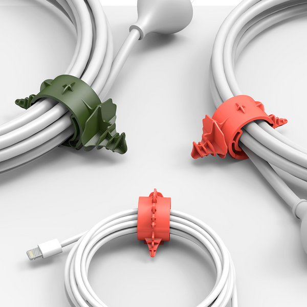 Bcase 4pcs Multi-function Dinosaur Adjustable USB Cable Earphone Wire Bobbin Winder Cable Organizer from Xiaomi Youpin