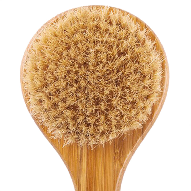 Honana BX Natural Bristle Cleaning Brushes Long Anti-slip Wooden Handle Body Brush Massage